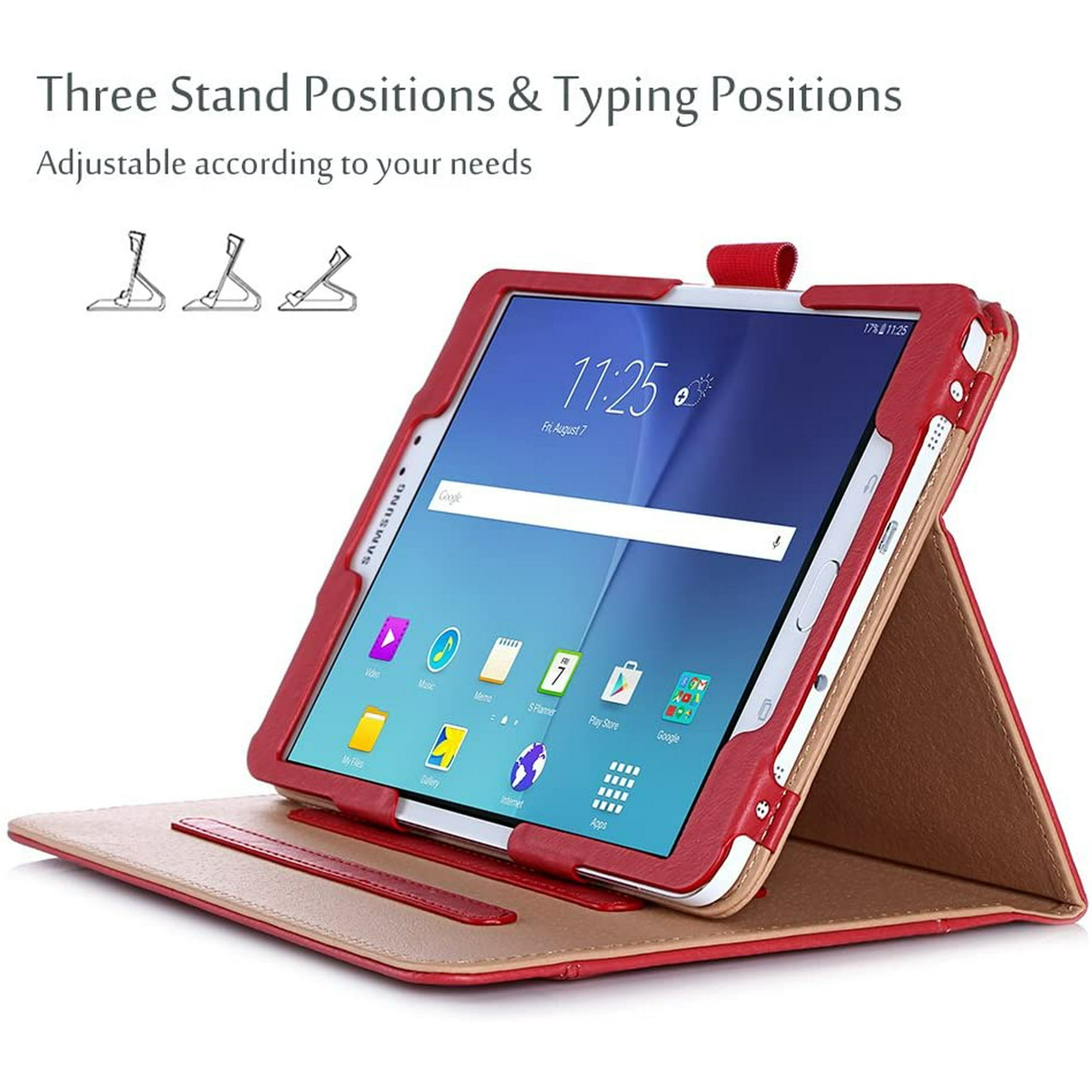 8.0 inch, SM-T710 T715 T713 ProCase Galaxy Tab S2 8.0 Case Leather Stand Folio Case Cover for 2015 Galaxy Tab S2 Tablet - Red 